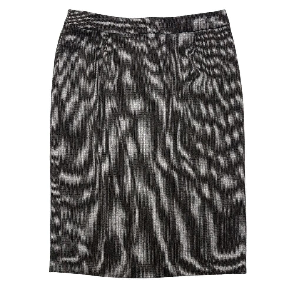 Doncaster Collection Womens 100% Wool Pencil Skirt 8 Career Office Corpcore